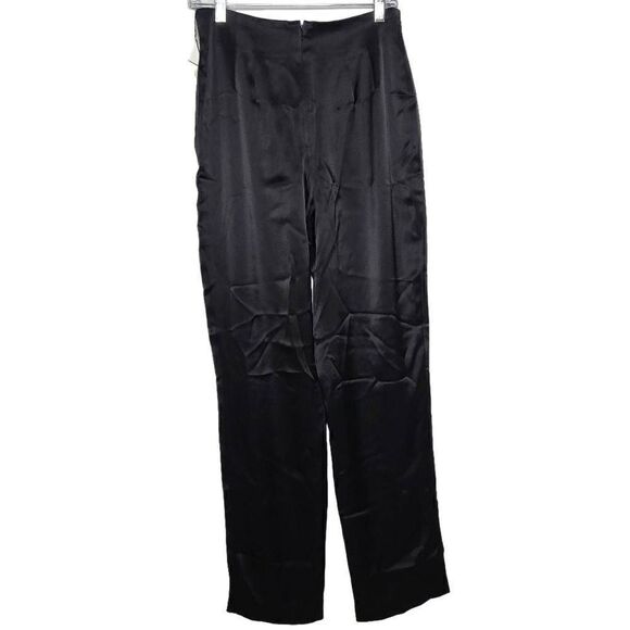Nahdree Lifestyle Black Satin Pants Size 8 - Picture 6 of 9
